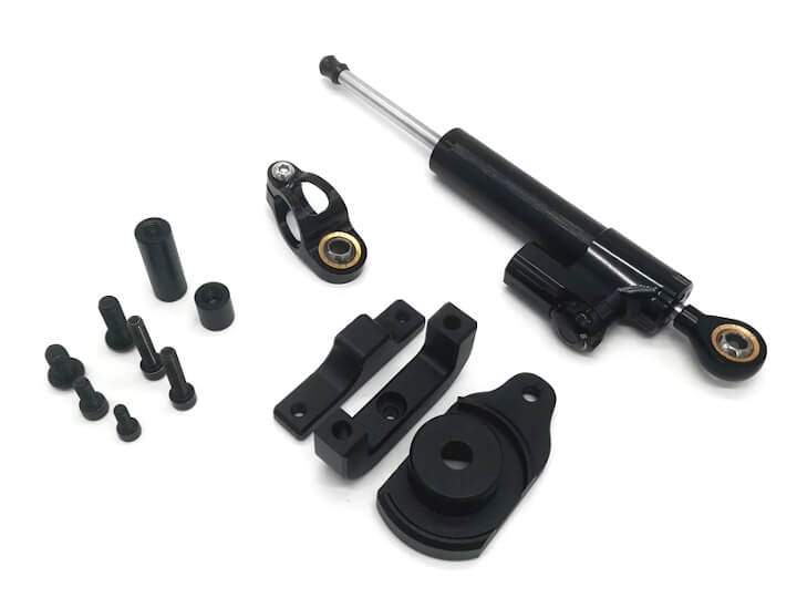 Piezas del kit amortiguador dirección