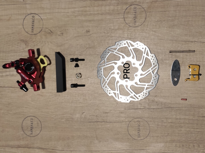 Kit de Frenos Xiaomi M365 Pro/Pro2 (pinza roja)