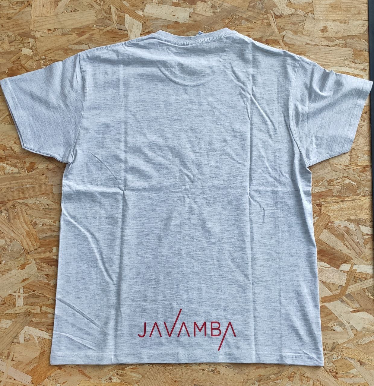 Camiseta Gris Logo JAVAMBA Rojo
