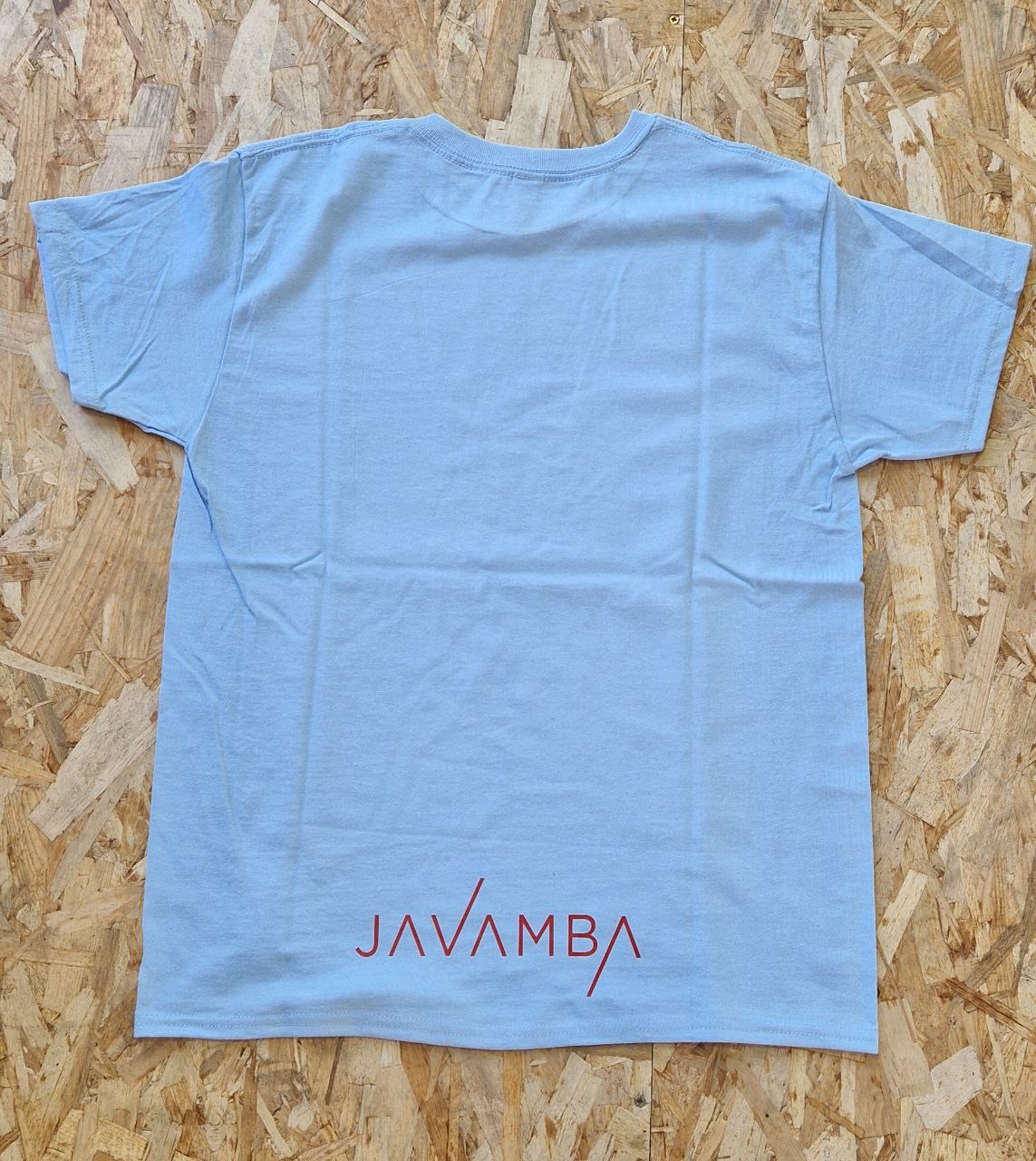 Camiseta Blanca Logo JAVAMBA Naranja