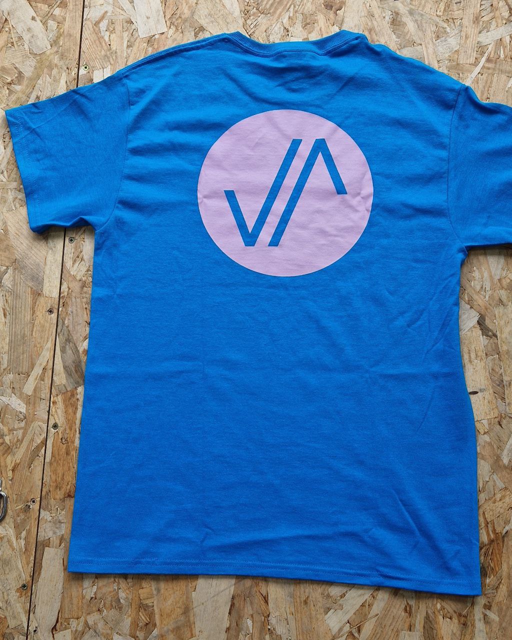 Camiseta Azul JAVAMBA Rosa